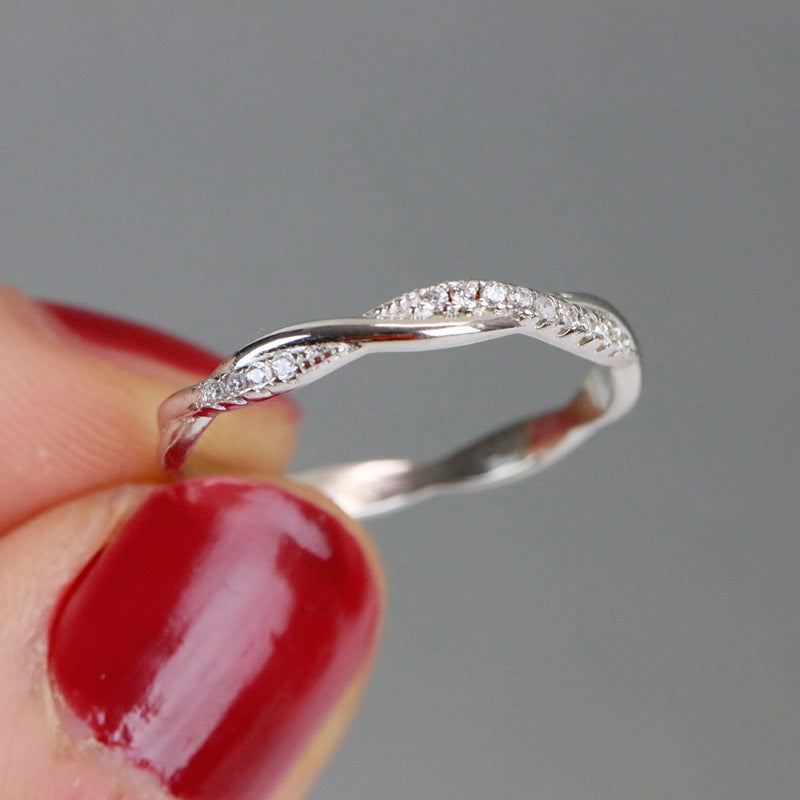 For Love - S925 I Love You Until Infinity Runs Out Twists And Turns Ring