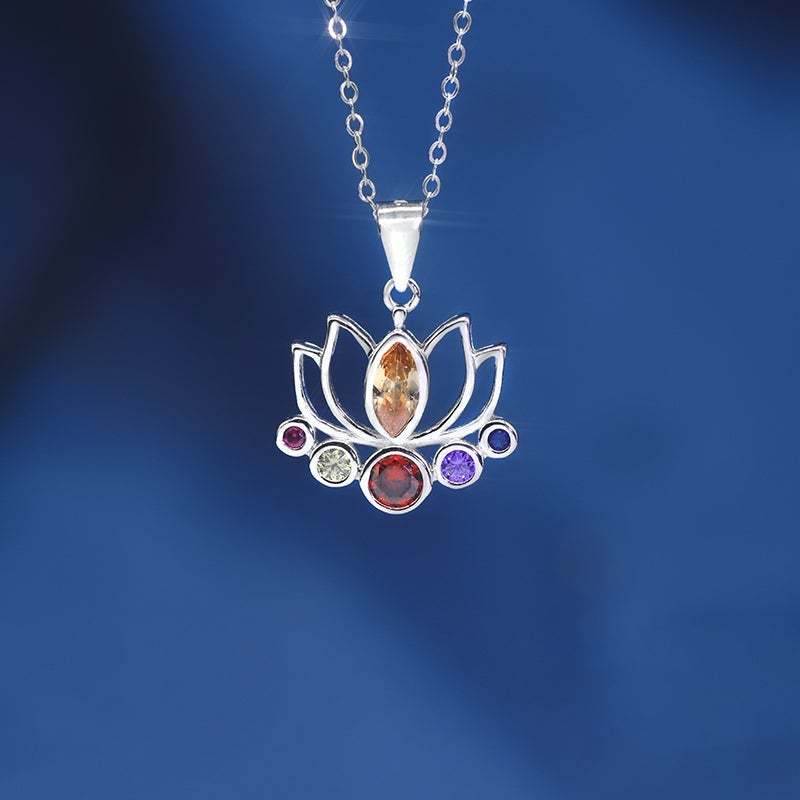 S925 2022 Free to Begin Again Lotus Necklace