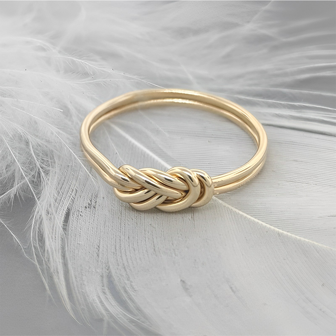 S925 You'll Reach The Peak Of Your Dreams Rock Climbing Knot Ring