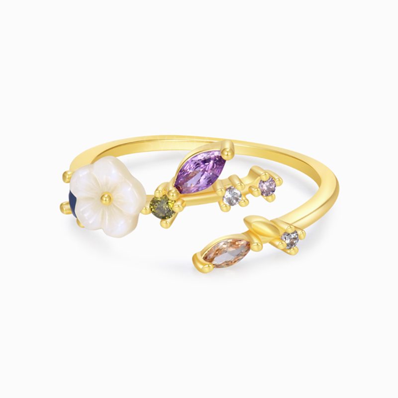 Grandmother & Granddaughter A Link That Can Never Be Undone White Peach Ring