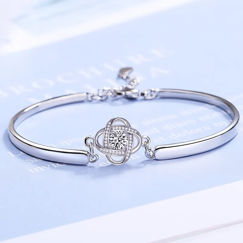 For Friend - I Love You Diamond Knot Bracelet