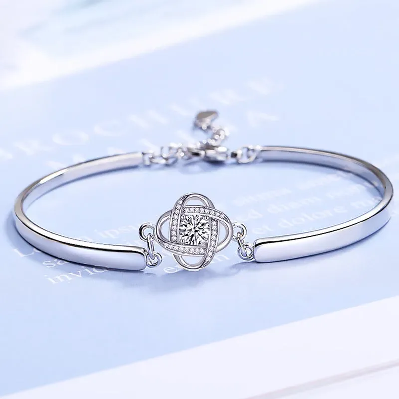 For Friend - I Love You Diamond Knot Bracelet