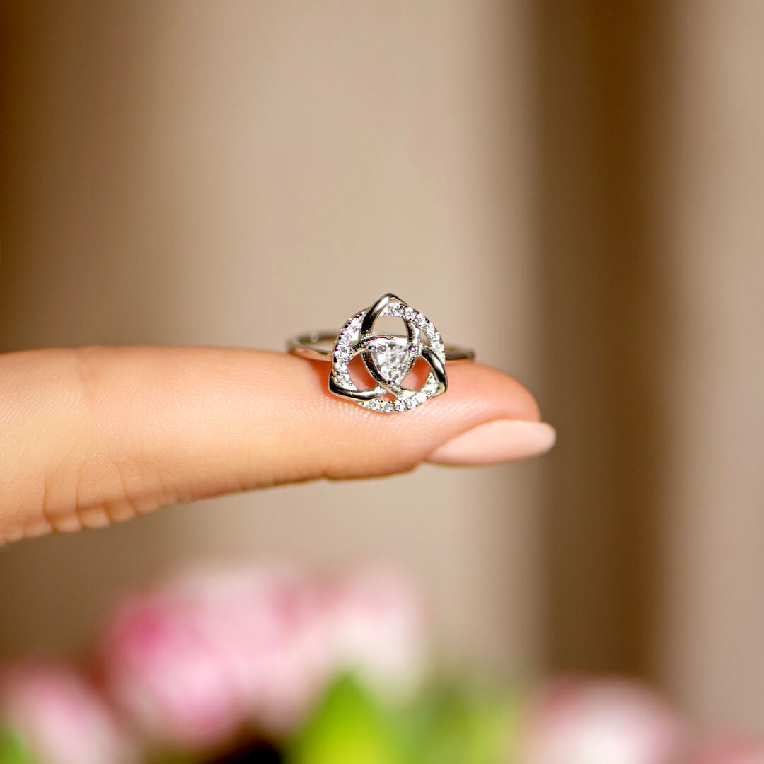 For Love - S925 I Love You Until Infinity Runs Out Celtic Knot Ring
