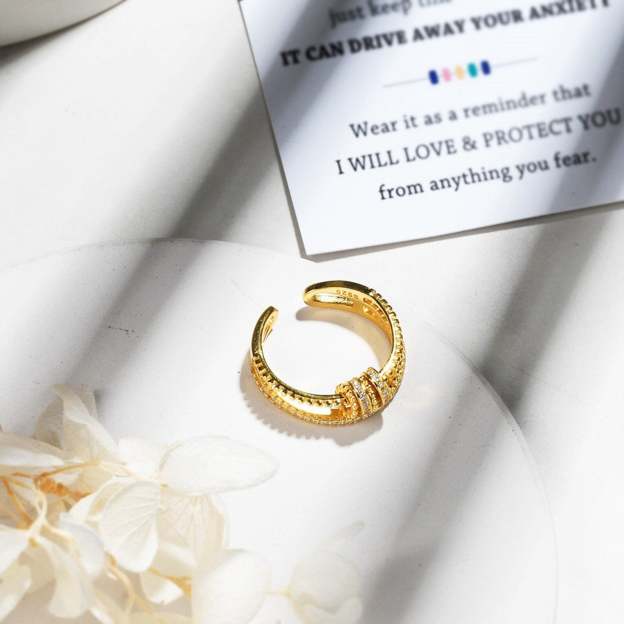 For Daughter - S925 Drive Away Your Anxiety Fidget Ring