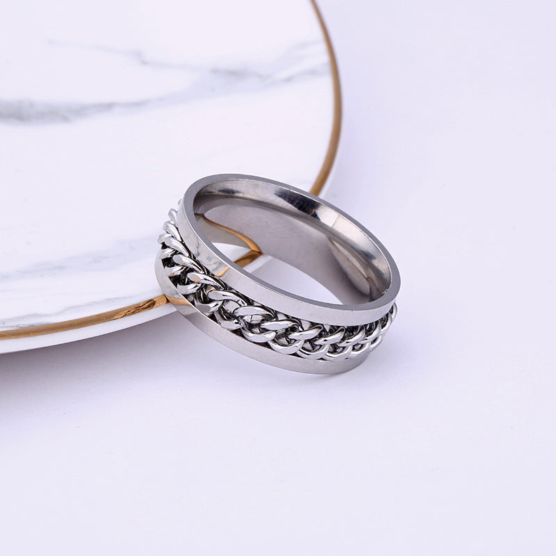 For Son - Drive Away Your Anxiety Chain Fidget Ring