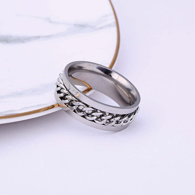 For Son - Drive Away Your Anxiety Chain Fidget Ring