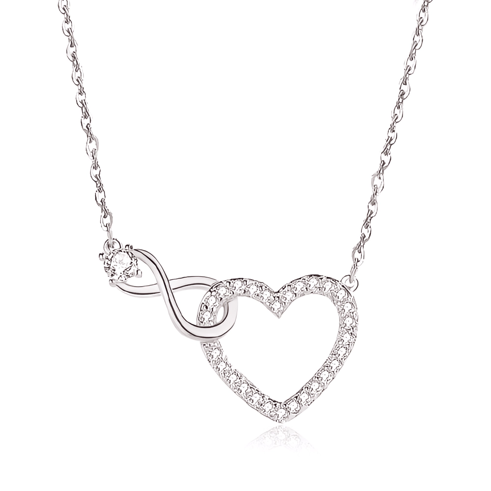 For Daughter - S925 I Love You Until Infinity Runs Out Necklace