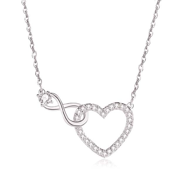 For Daughter - S925 I Love You Until Infinity Runs Out Necklace