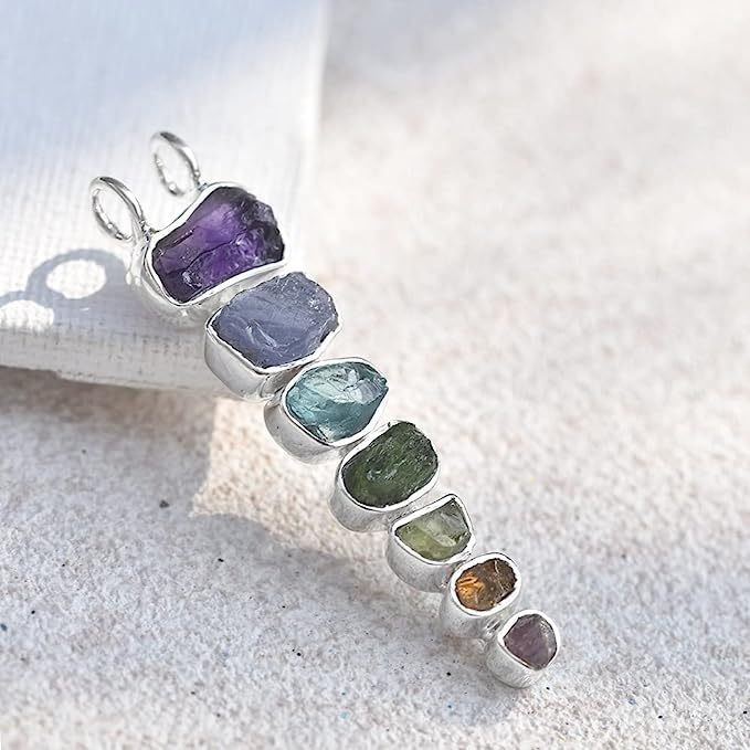 Breathe in Breathe out Move on Crystal Necklace