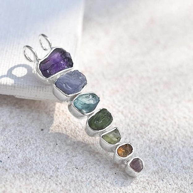 Breathe in Breathe out Move on Crystal Necklace