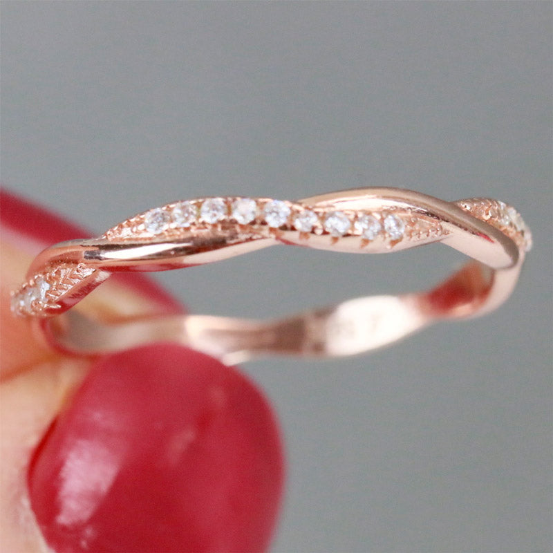 For Love - S925 I Love You Until Infinity Runs Out Twists And Turns Ring