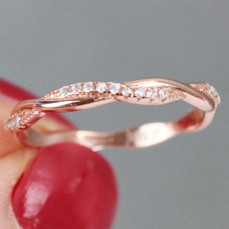 For Love - S925 I Love You Until Infinity Runs Out Twists And Turns Ring