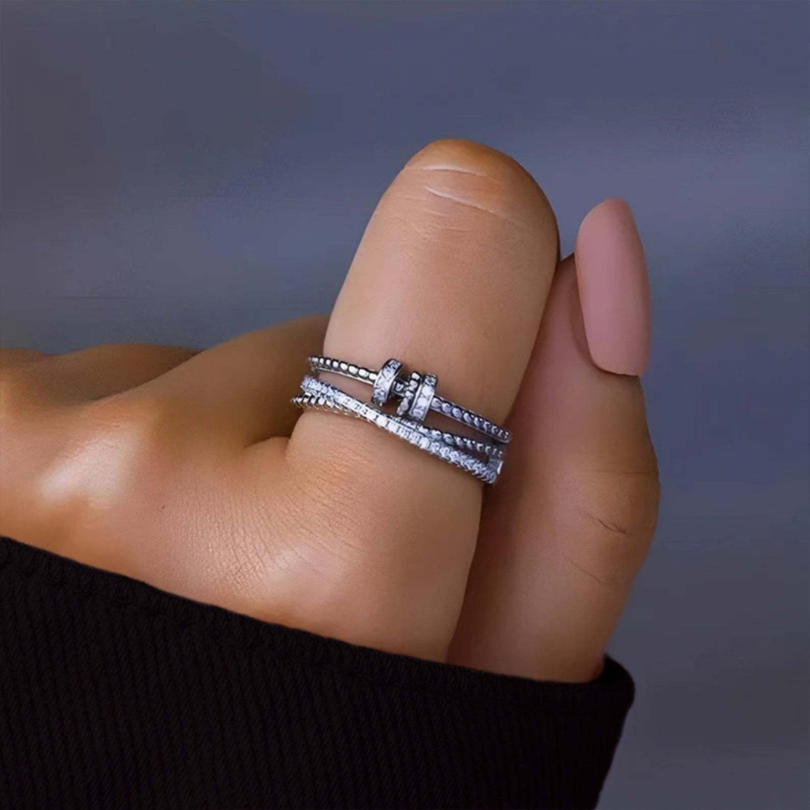 For Daughter - S925 Drive Away Your Anxiety Fidget Ring