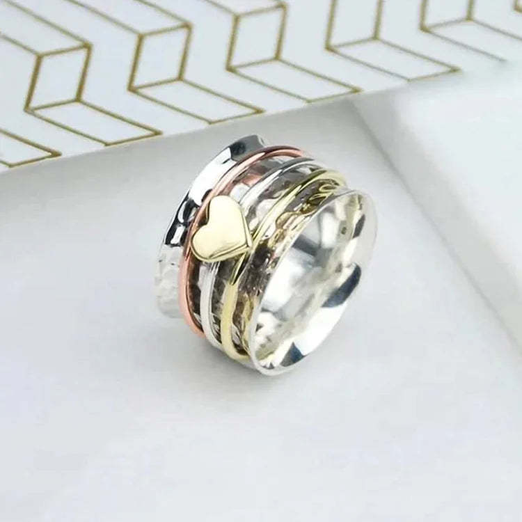 For Love - S925 I Love You for being You Spinner Heart Ring