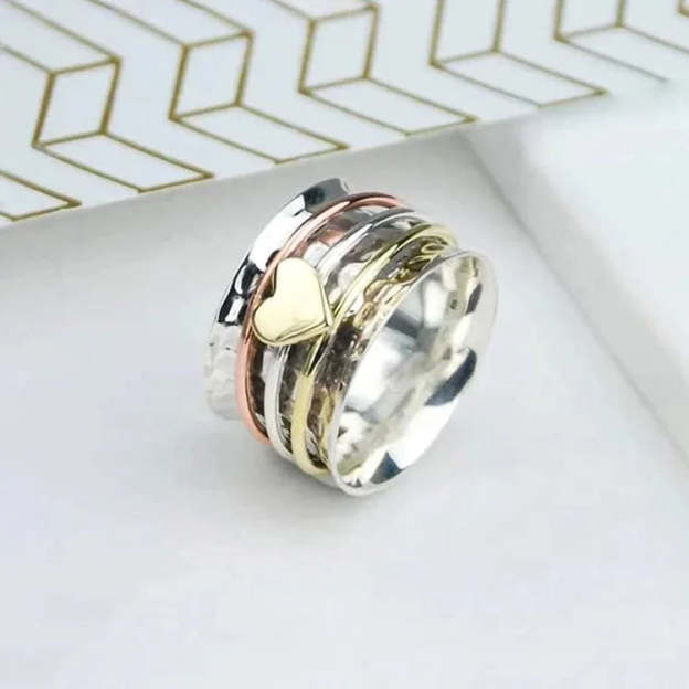 For Love - S925 I Love You for being You Spinner Heart Ring
