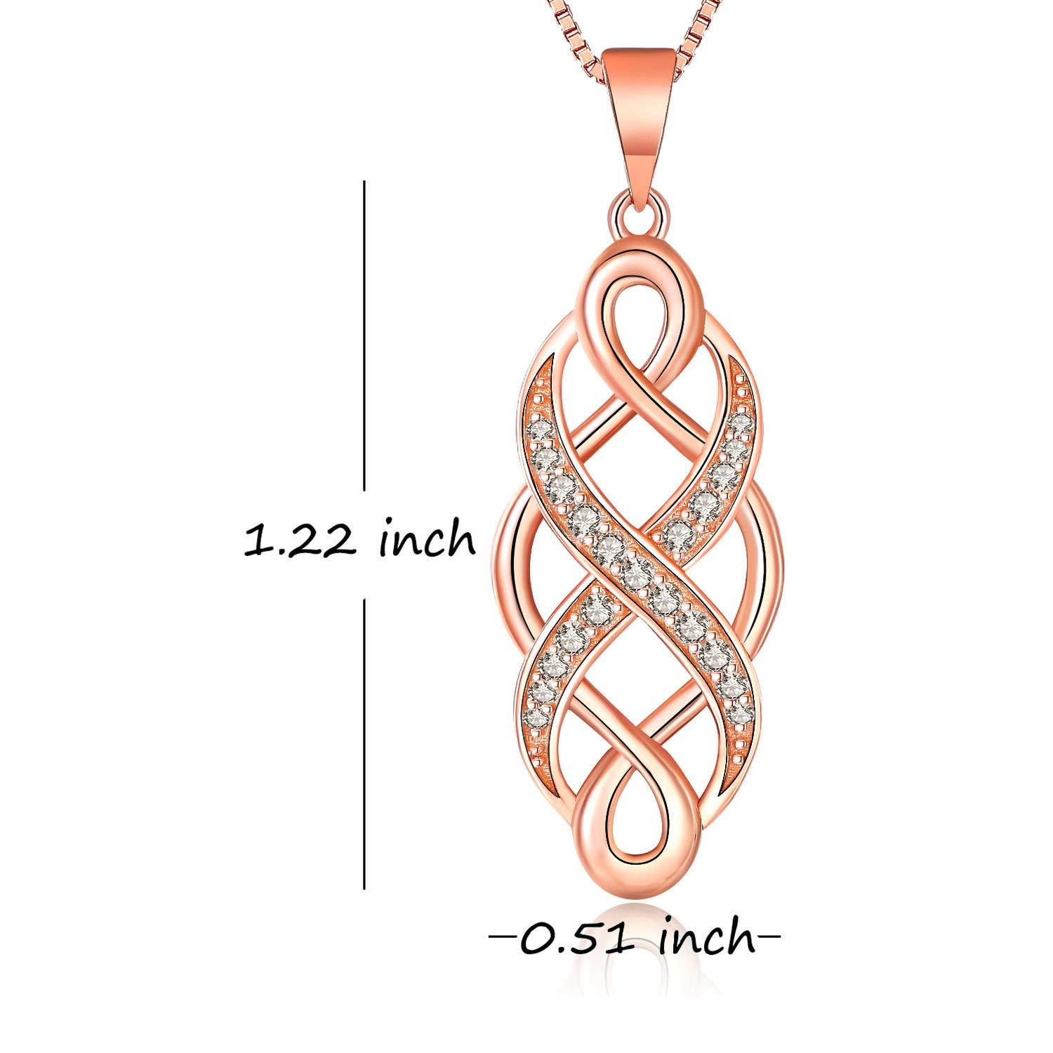 For Friend S925 Thank You for Being My Girl Gang Infinity Irish Knot