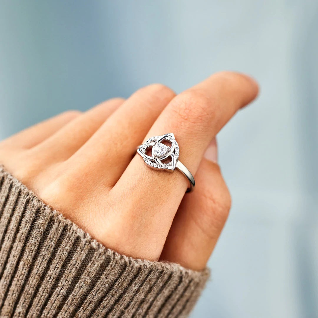 For Love - S925 I Love You Until Infinity Runs Out Celtic Knot Ring