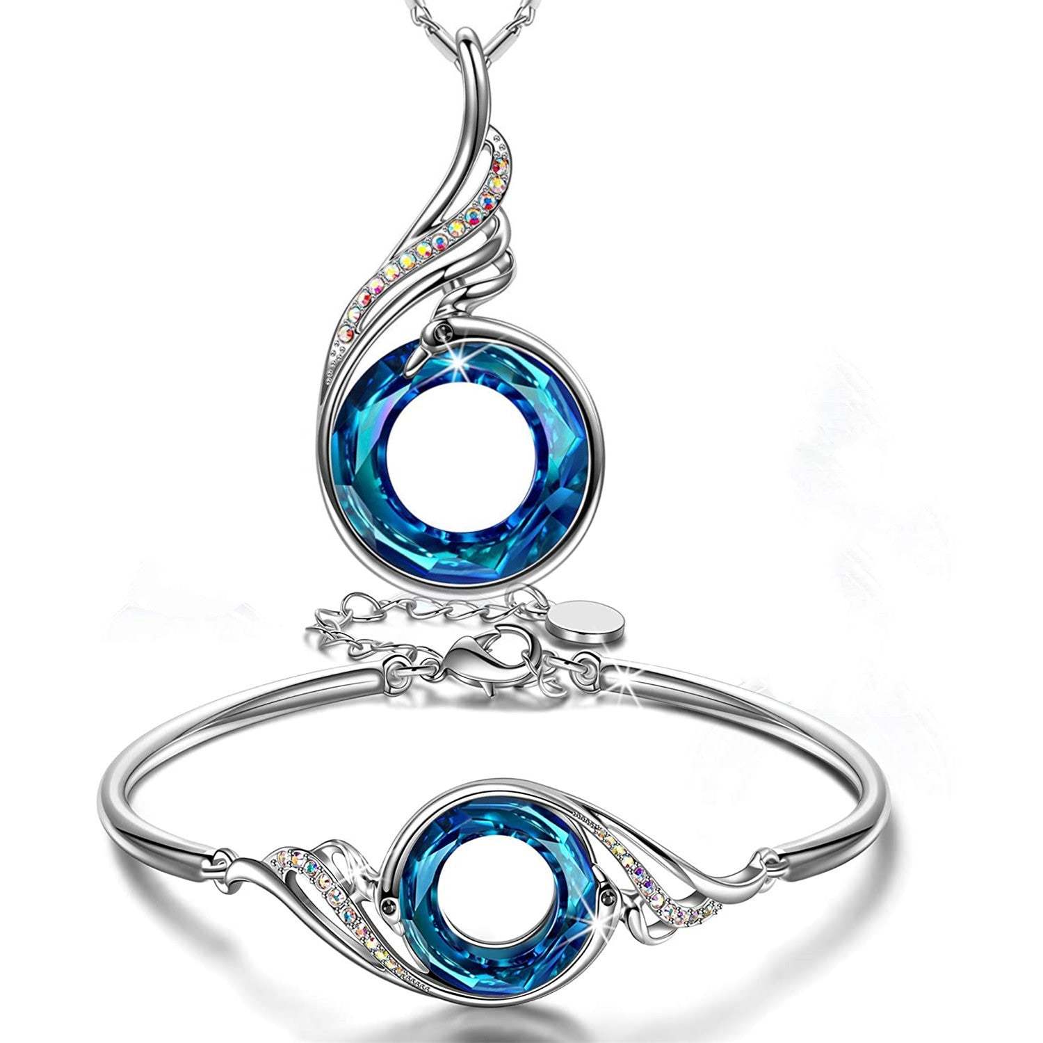 For Self - I Survived Because The Fire Inside Me Burns Brighter Than The Fire Around Me Crystal Necklace
