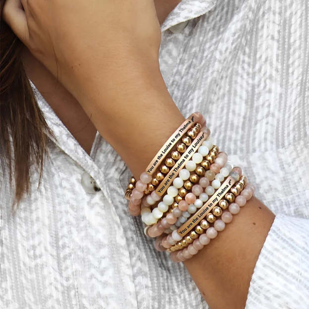 FOR FRIEND - RIDE OR DIE BEAD LETTERING BRACELET