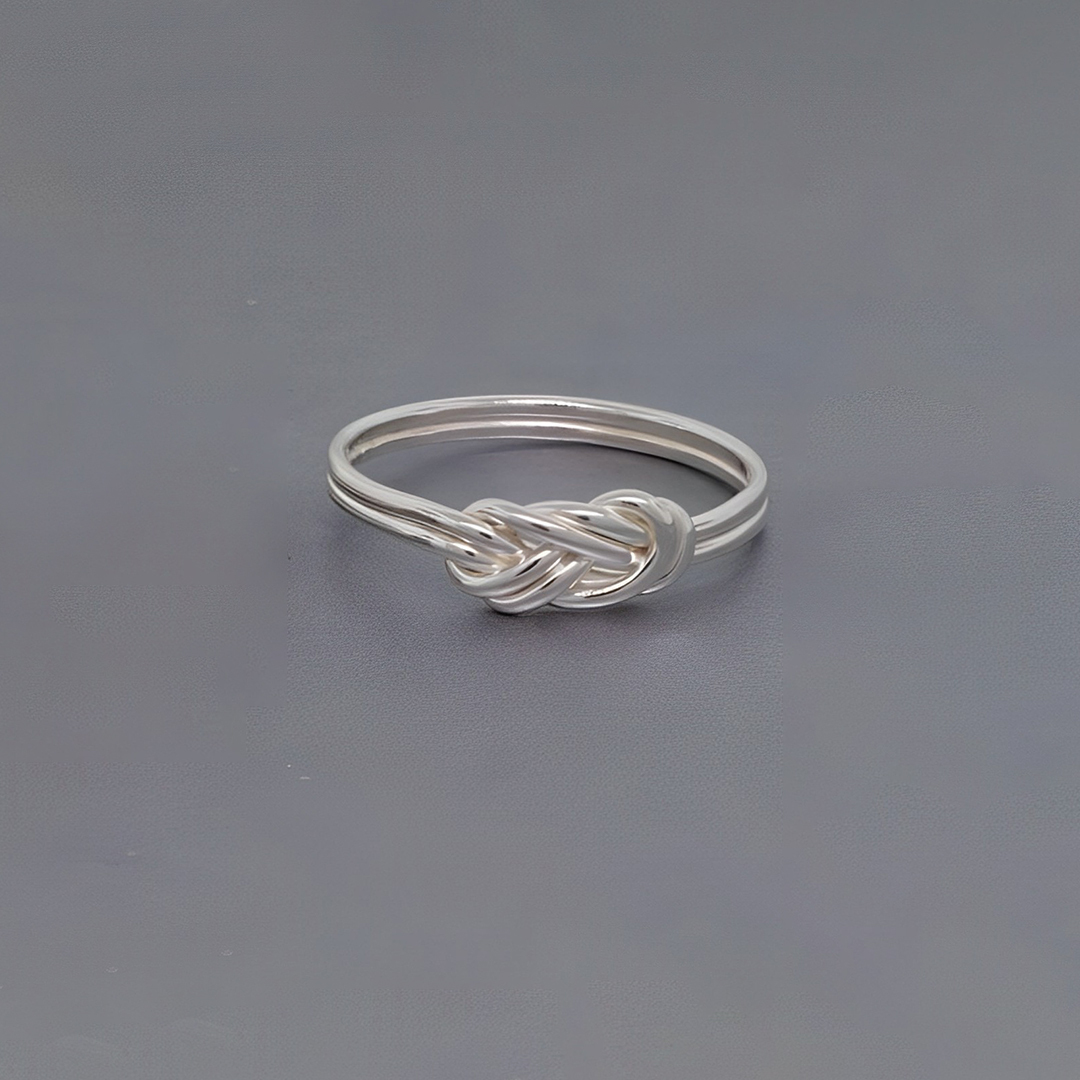 S925 You'll Reach The Peak Of Your Dreams Rock Climbing Knot Ring