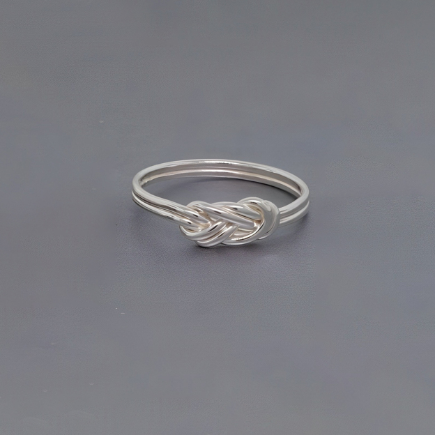 S925 You'll Reach The Peak Of Your Dreams Rock Climbing Knot Ring