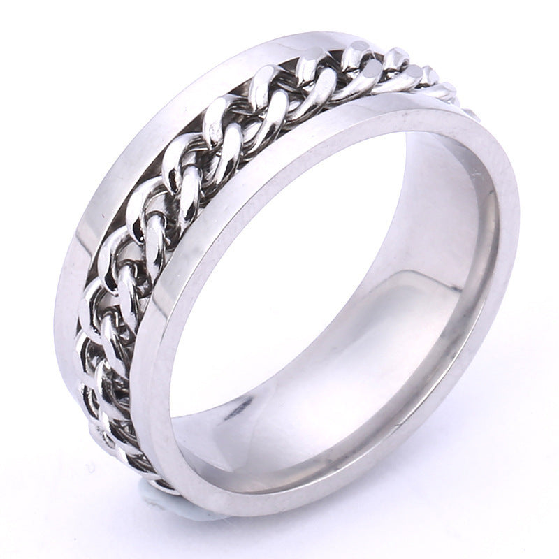 For Son - Drive Away Your Anxiety Chain Fidget Ring