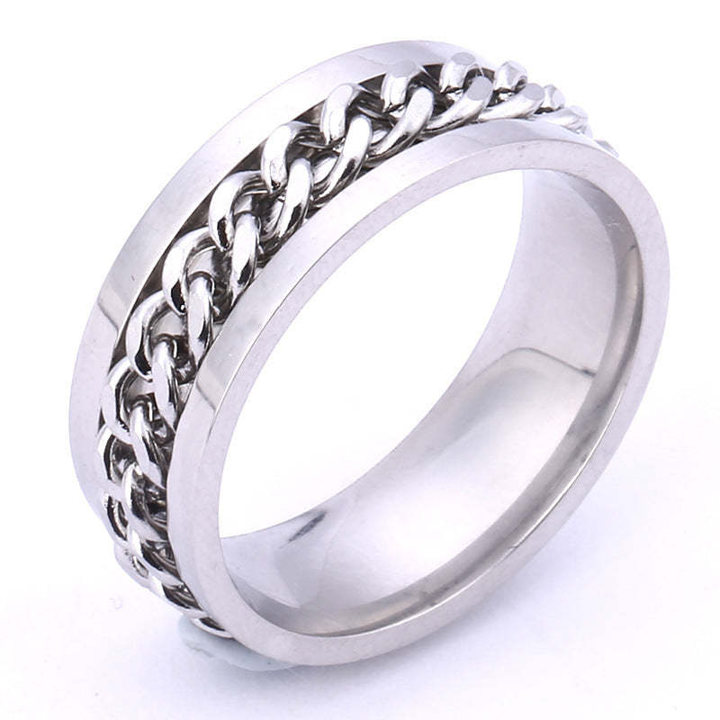 For Son - Drive Away Your Anxiety Chain Fidget Ring