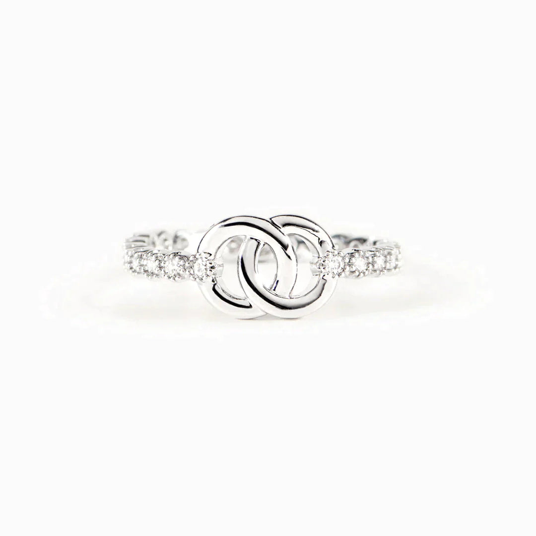 S925 Mother & Daughter interlocking ring