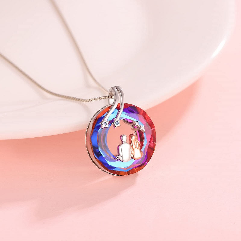 For Love - S925 You are My World Couple Love Star Necklace