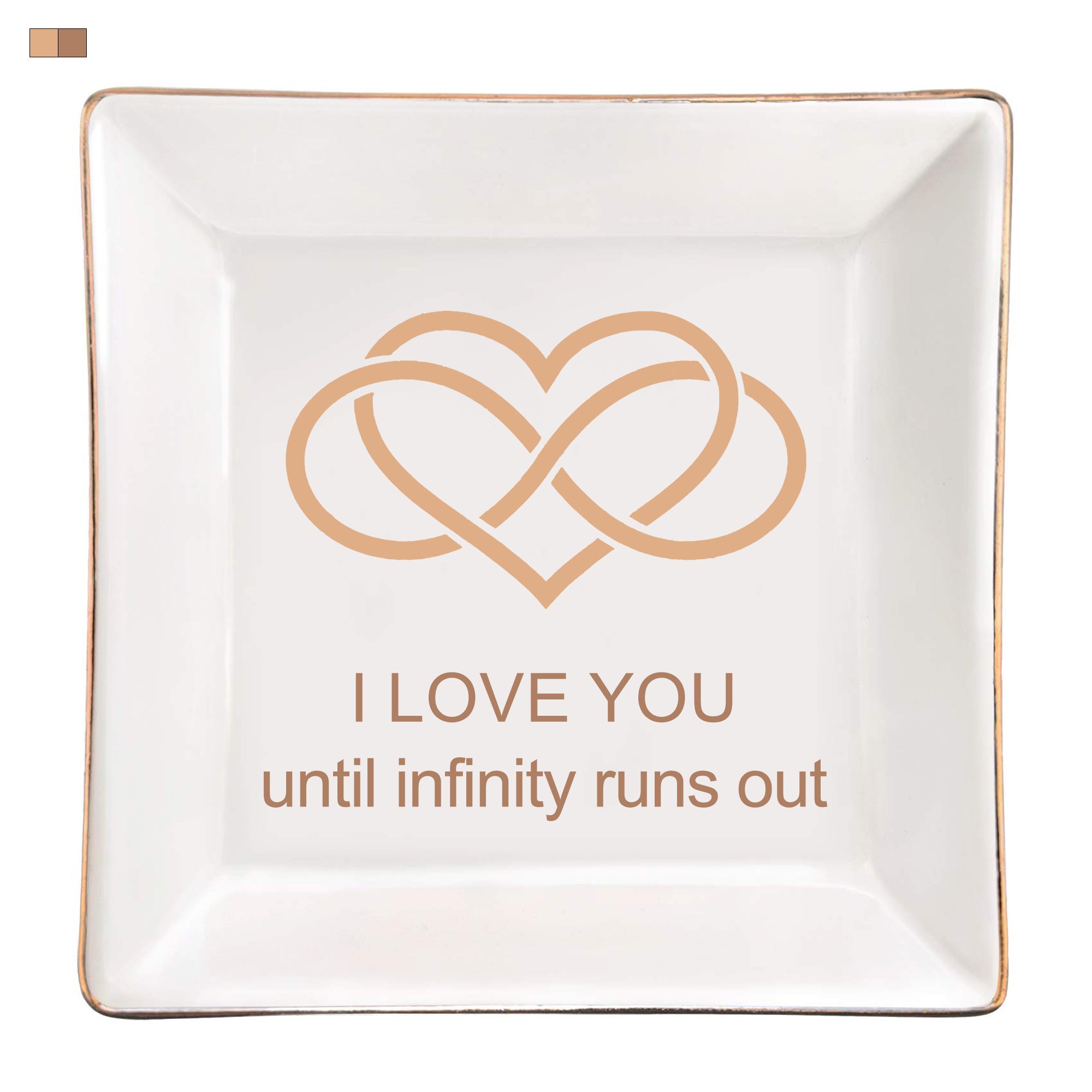 Infinity Love Jewelry Trinket Dish