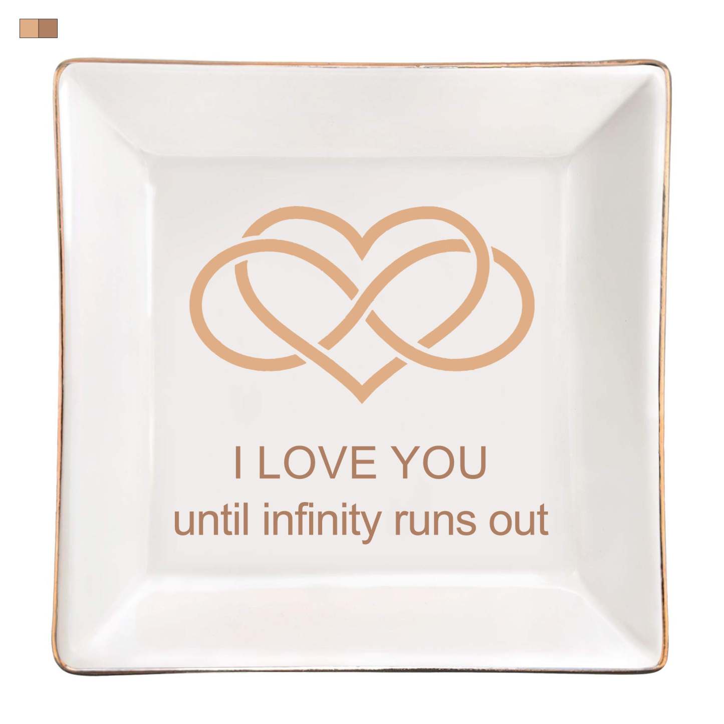 Infinity Love Jewelry Trinket Dish