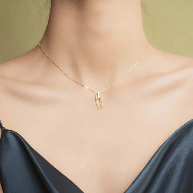 S925 Whether Near or Far Apart We're Always Linked at Heart Circle Necklace