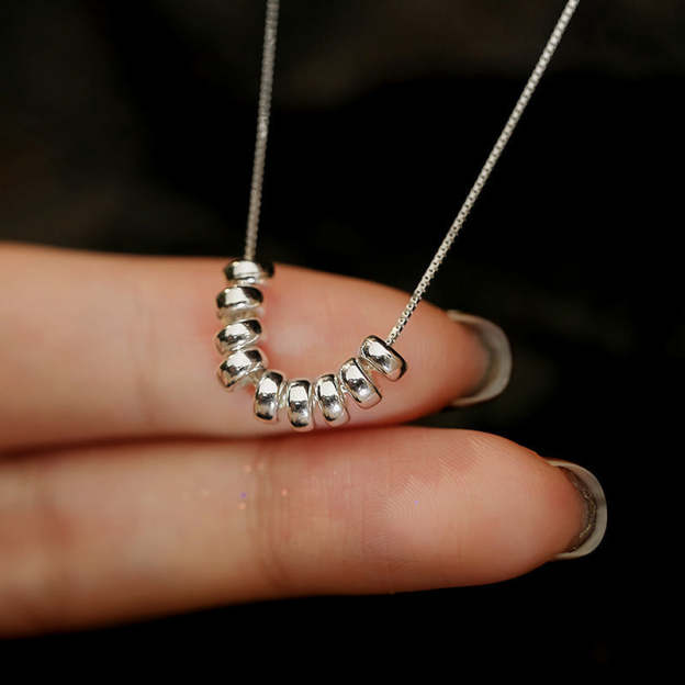 For Daughter - S925 Drive Away Your Anxiety Circle Beads Ring