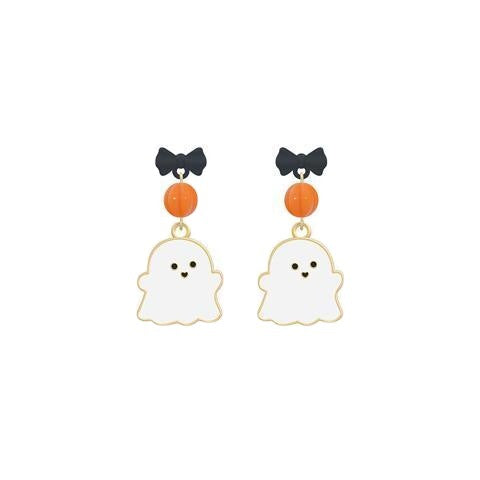 Cute White Ghost Earrings