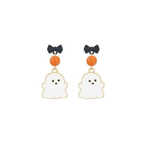 Cute White Ghost Earrings