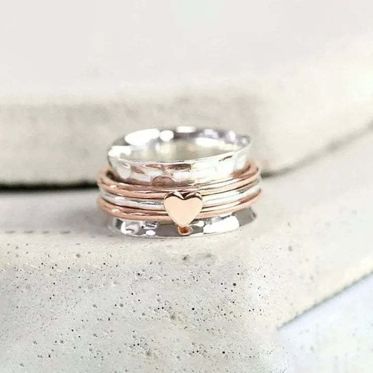 For Love - S925 I Love You for being You Spinner Heart Ring