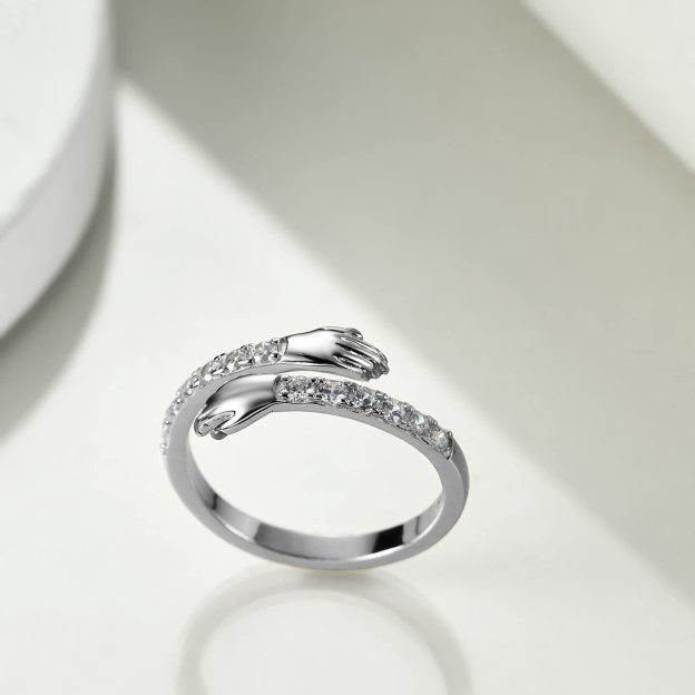 For Granddaughter - Filled It with My Love and Light Hug Ring