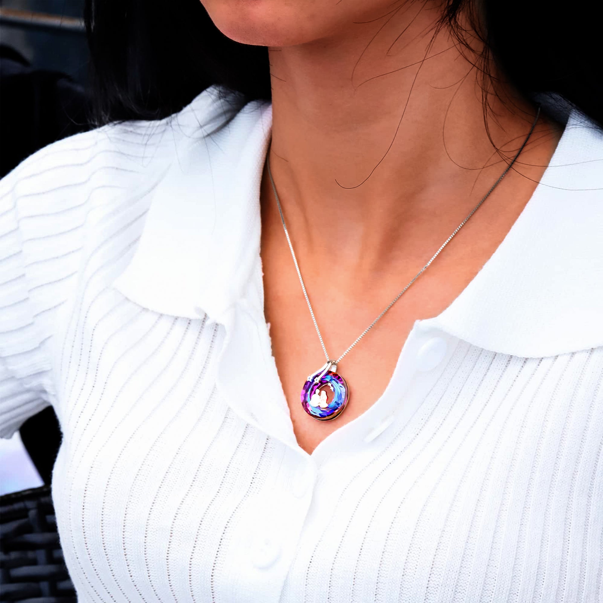 For Love - S925 You are My World Couple Love Star Necklace