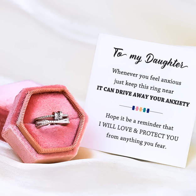 For Daughter - S925 Drive Away Your Anxiety Fidget Ring