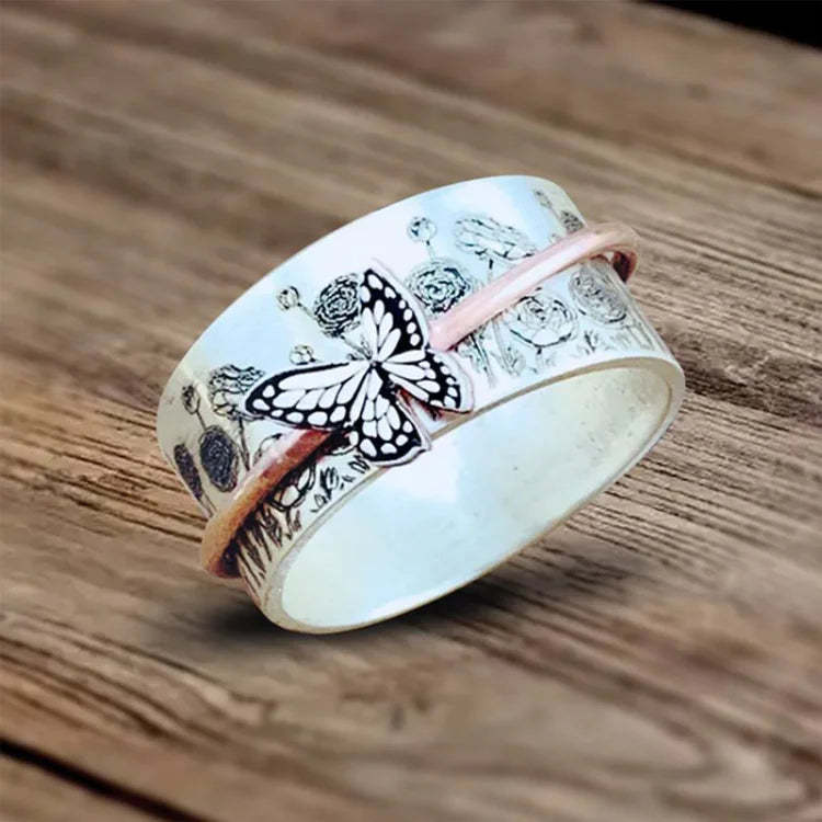 For Memorial - Mom I Miss You More Than Anybody Knows Butterfly Ring