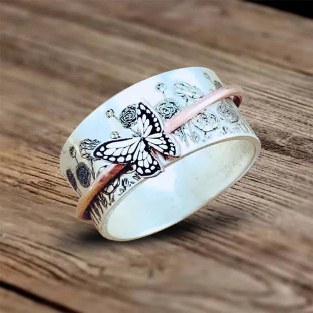 For Memorial - Mom I Miss You More Than Anybody Knows Butterfly Ring