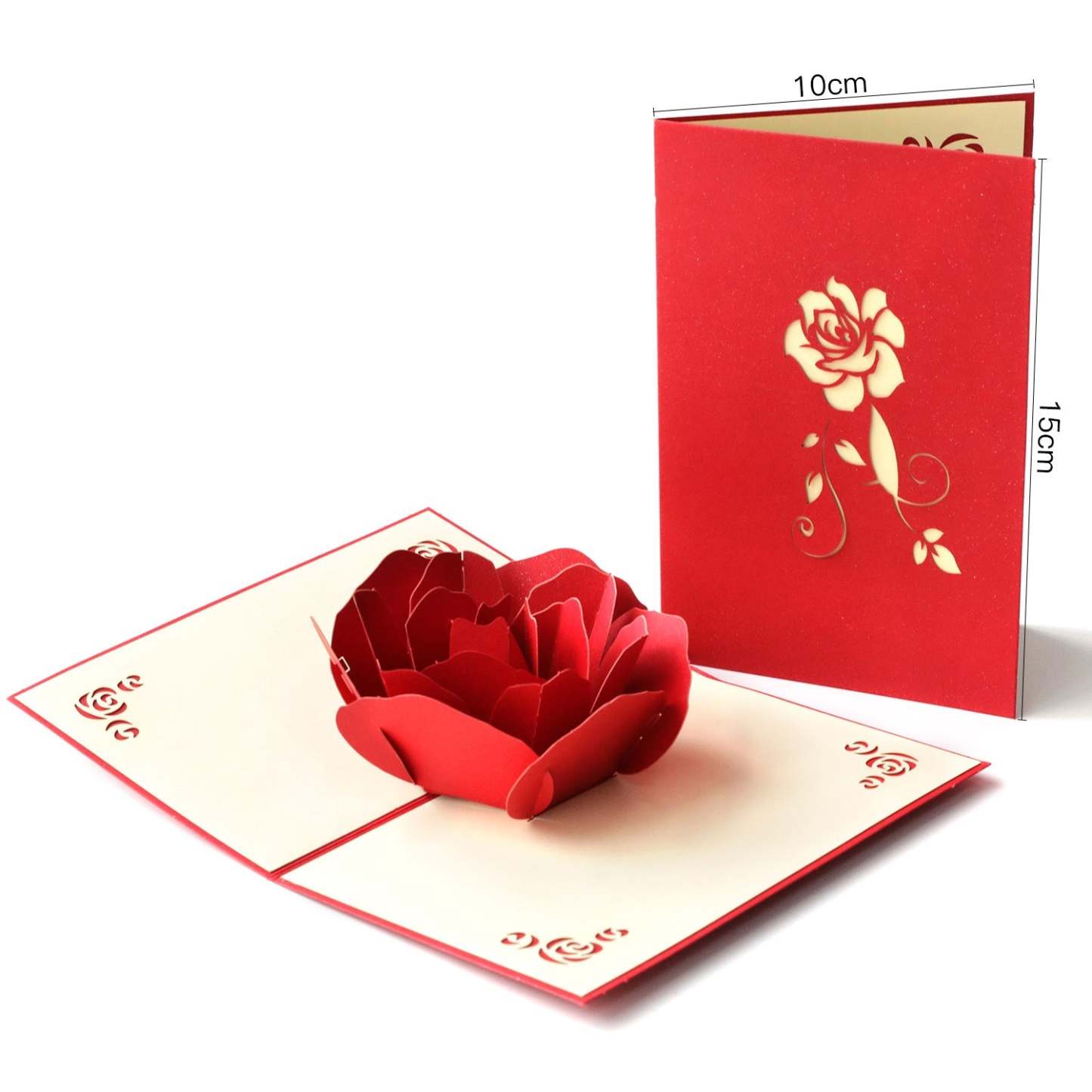 Red Roses Pop-up Card