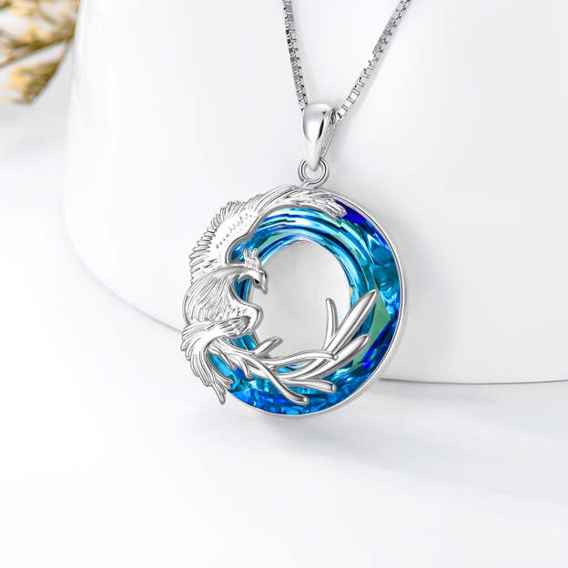 For Daughter - S925 I am So Proud of You Crystal Phoenix Necklace