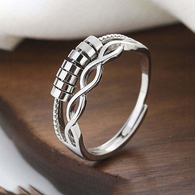 For Daughter - S925 Drive Away Your Anxiety Infinity Fidget Ring