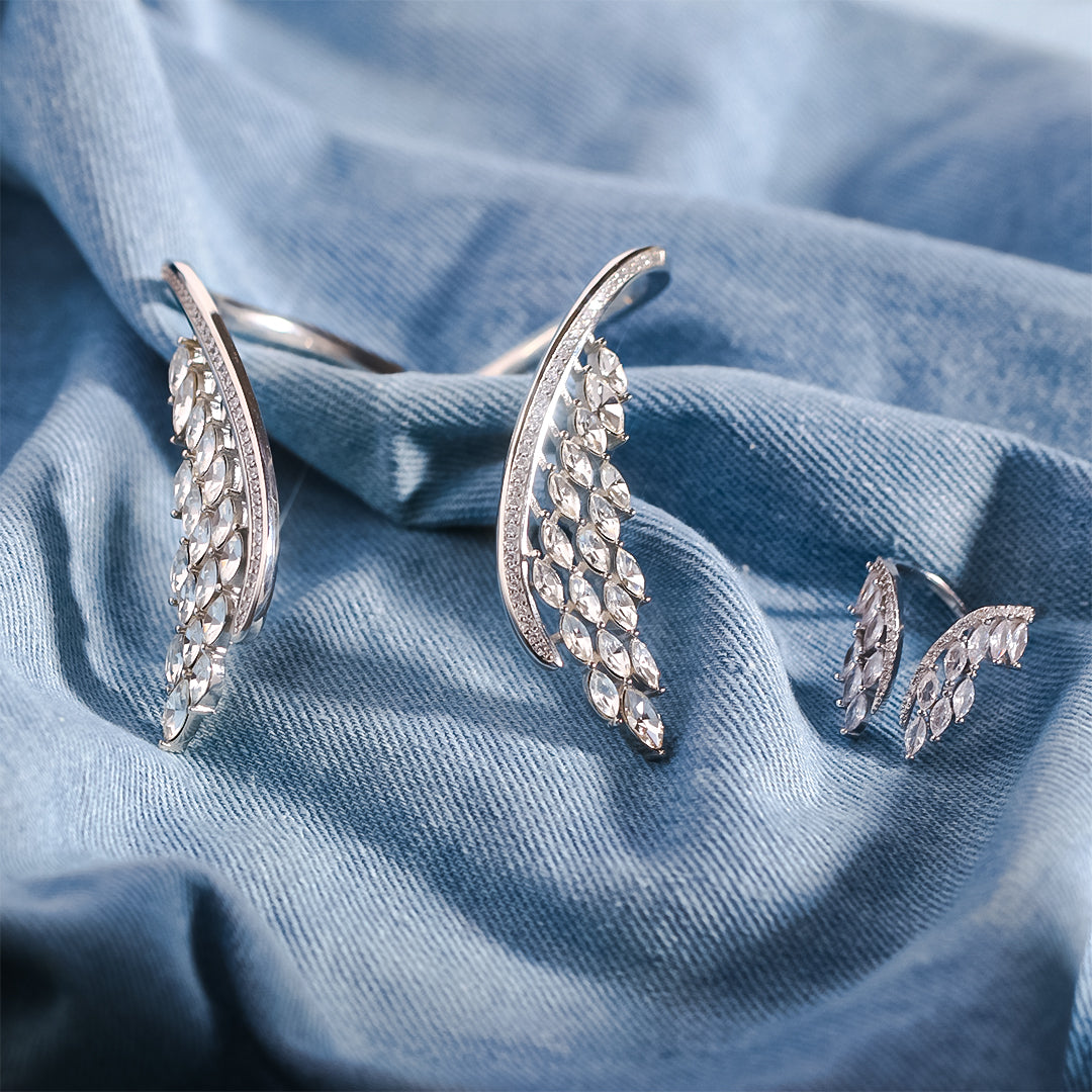 S925 Angel Wings Diamond Jewelry
