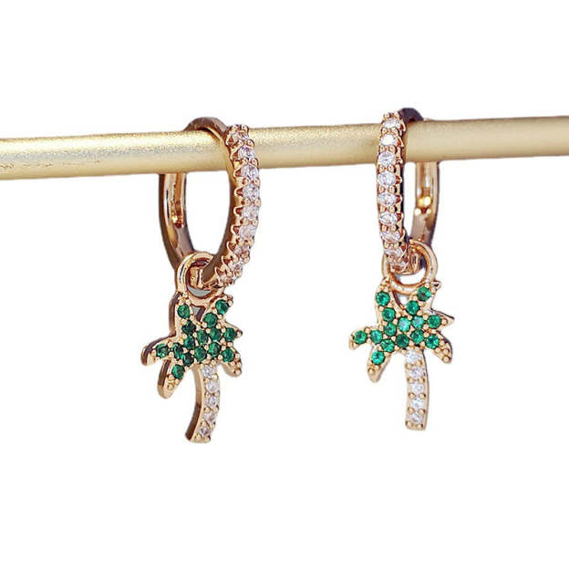 New Summer Coconut Tree Shaped Ladies Summer Earrings
