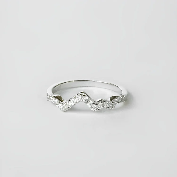 S925 Keep Climbing Mountain Rings