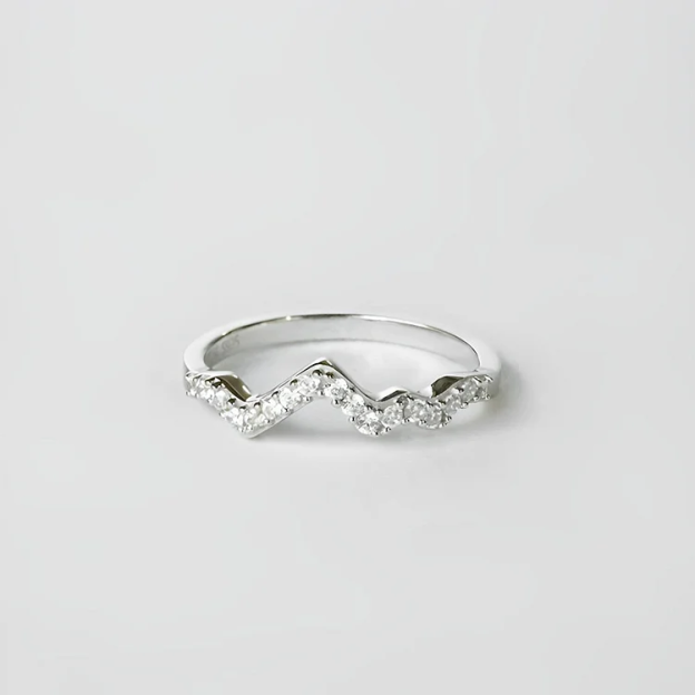 S925 Keep Climbing Mountain Rings