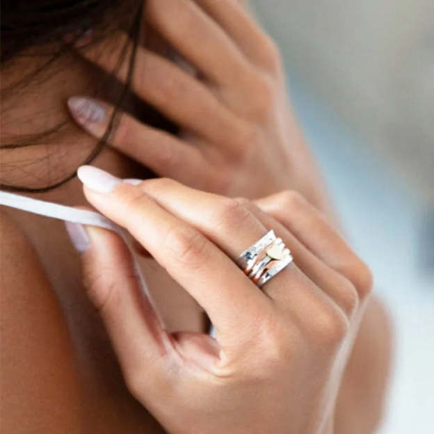 For Love - S925 I Love You for being You Spinner Heart Ring