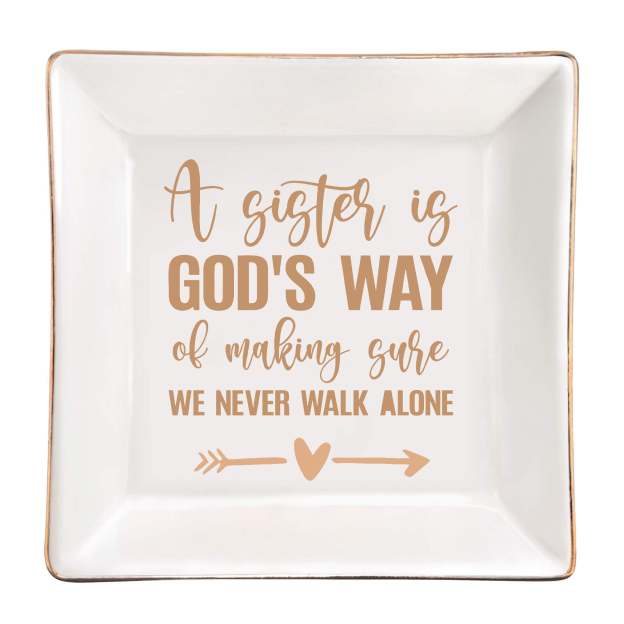 Sister Jewelry Trinket Dish